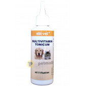 Течни мултивитамини за кучета, котки, птици и гризачи 100 мл. Ebi-Vet Multivitamin Tonicum